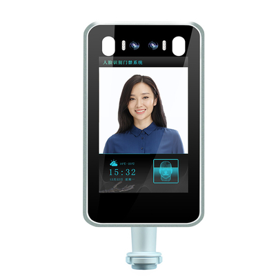 lecteur biométrique vivant binoculaire de reconnaissance des visages de contrôle d'accès de machine de reconnaissance des visages de contrôle d'accès de 8 pouces